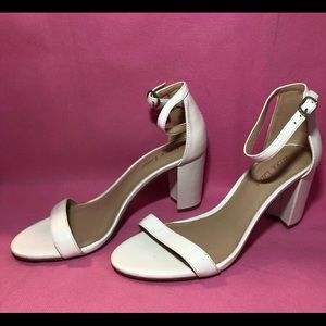 White strap essex lane heels